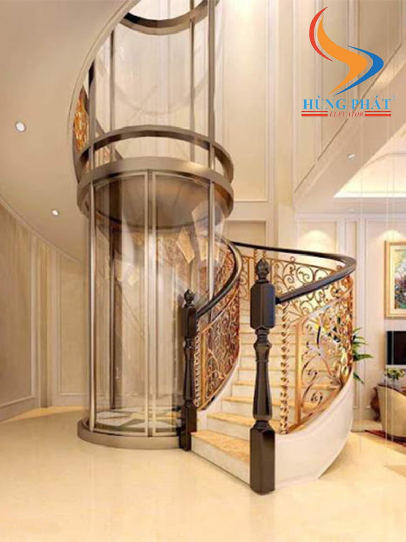 Mẫu thang máy tròn vách kích là lựa chọn hàng đầu trong việc mua thang máy nhập khẩu hay thang máy liên doanh