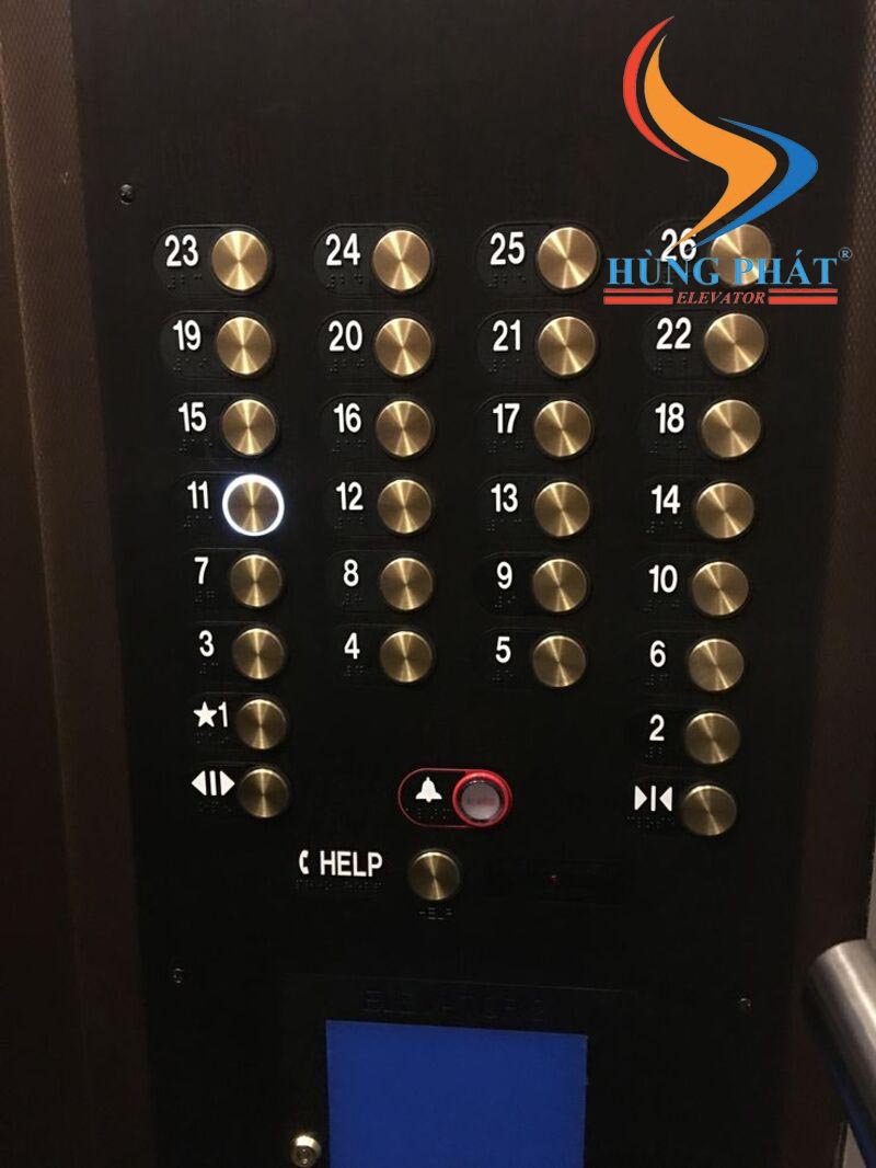 Ký hiệu nút bấm gọi tầng thang máy chung