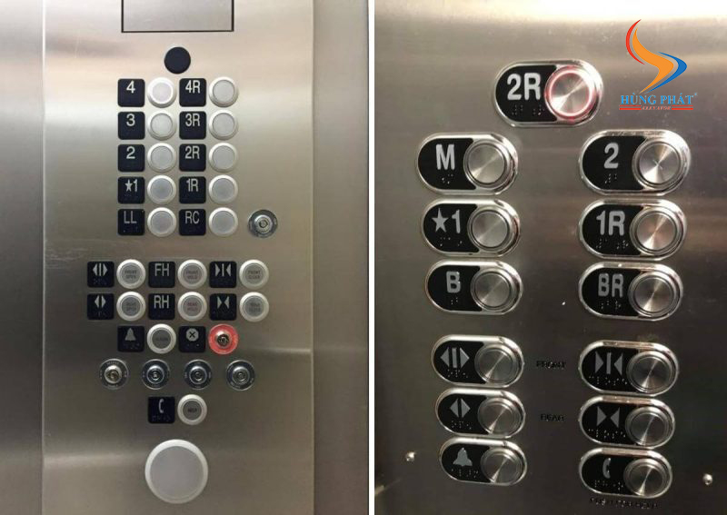Bảng gọi tầng thang máy có cấu tạo như thế nào?
