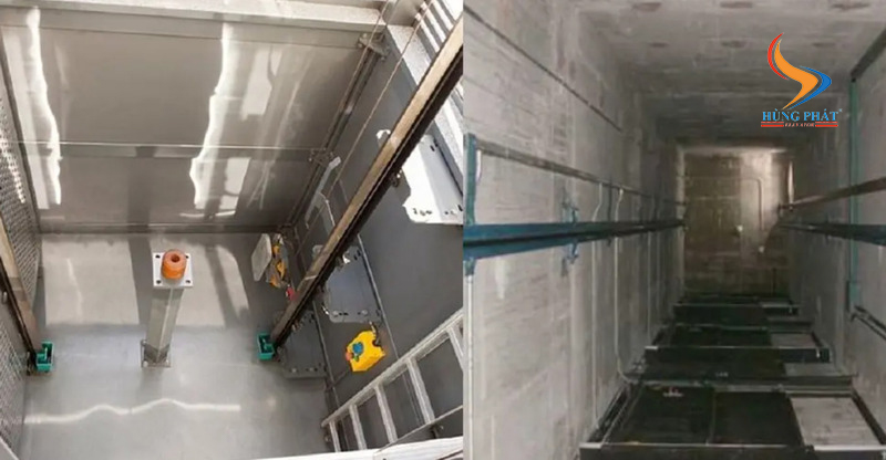 Các loại thang máy sử dụng hố pít thang máy thấp và cao