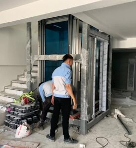 Lắp đặt thang máy cải tạo tại Vạn Phúc